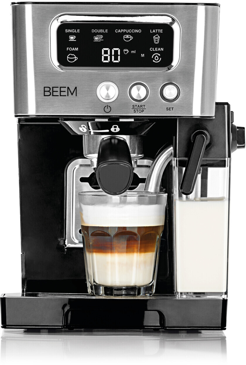 اسپرسو ساز بیم آلمان - مدل Beem ESPRESSO-LATTE Siebträgermaschine  ظرفیت 1.5 لیتر - با بدنه استیل و نازل بخار قابل تنظیم